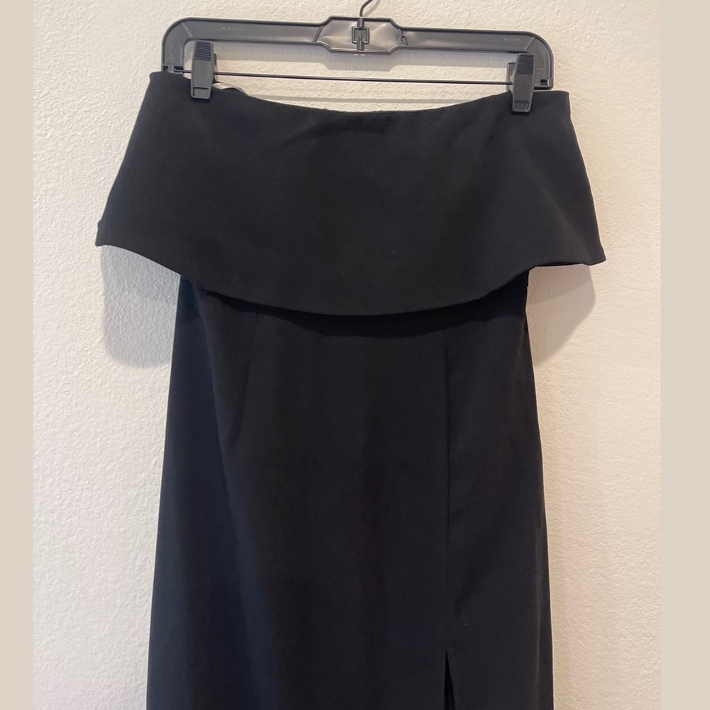 REVOLVE (Lovers + Friends) long strapless dress with high leg slit - Picture 4 of 6